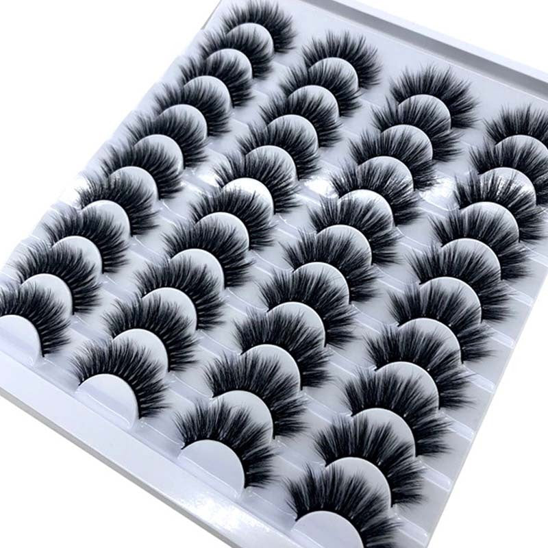 NEW 20 Pairs 8-25mm Fake Eyelashes 100 Mink Eyelashes Mink NEW 20 Pairs 8-25mm Fake Eyelashes 100 Mink Eyelashes Mink